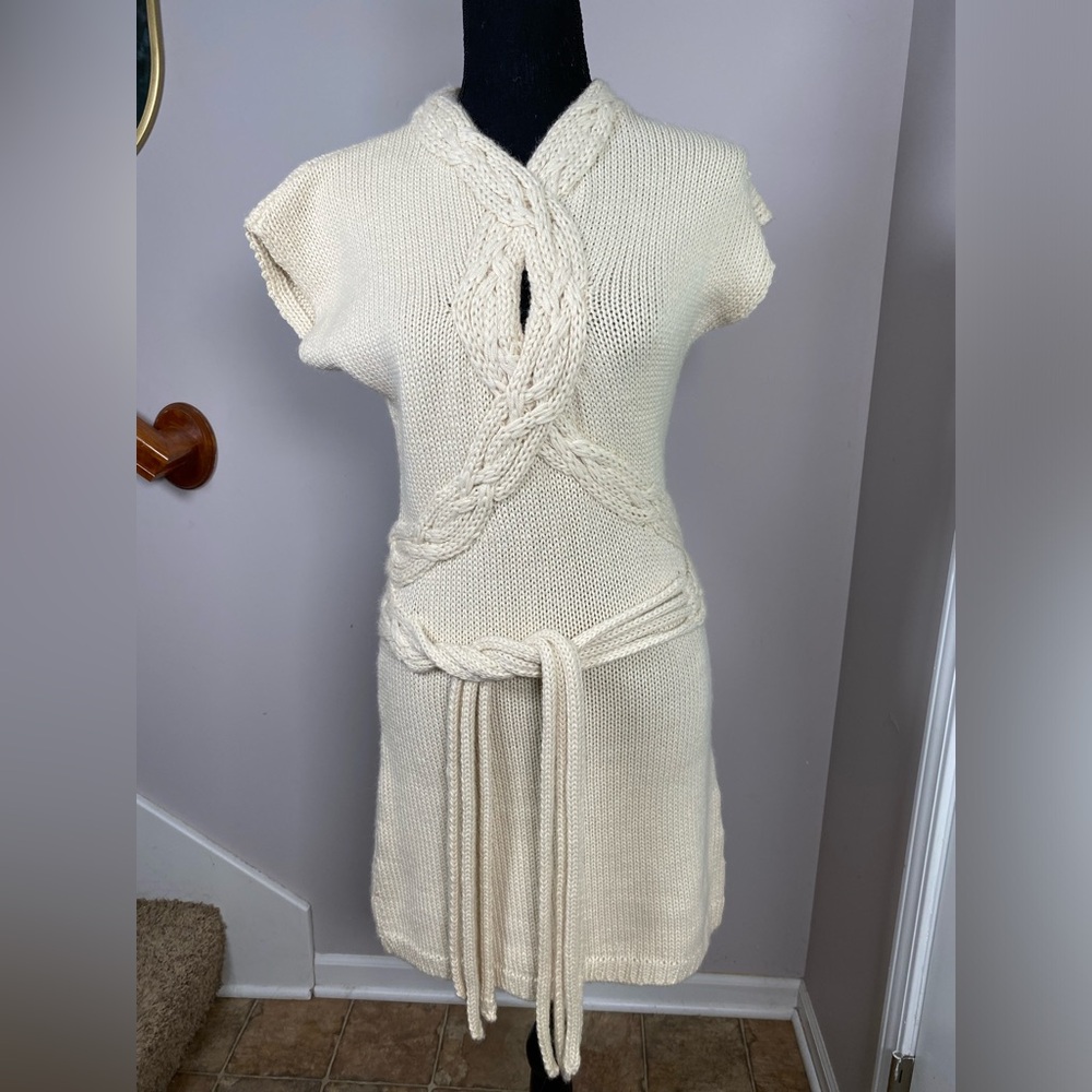 Women’s Small Adam Lippes Cream Baby Alpaca Dress